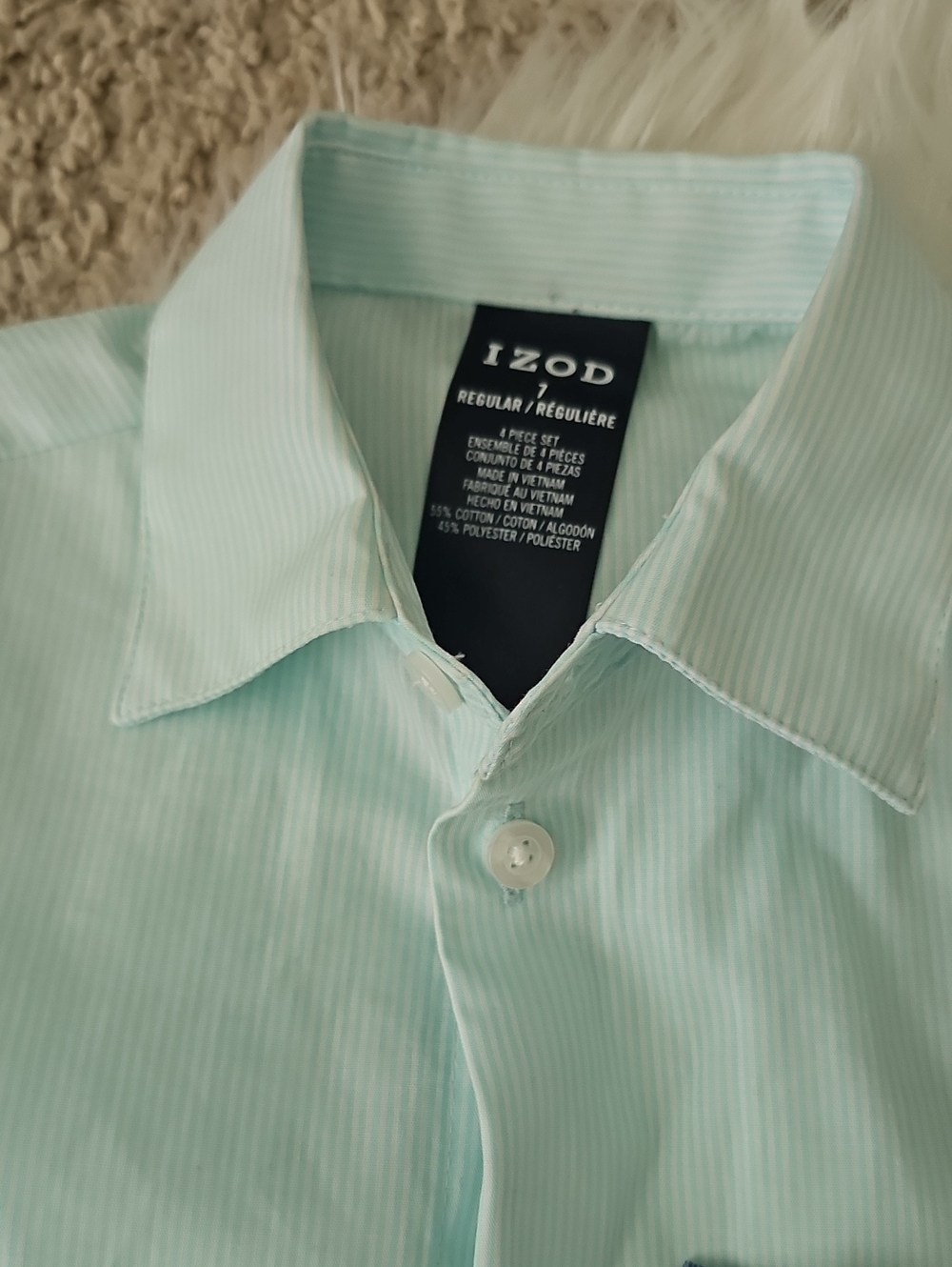 Boys Size 7 Izod Suit With Tie Vest - Picture 2 of 6